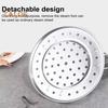 Stainless Steel Round Steamer Rack with Detachable V-Shaped Stand for Steamer Cooking Stackable Vegetables Dumplings Fish Seafood Versatile Kitchen