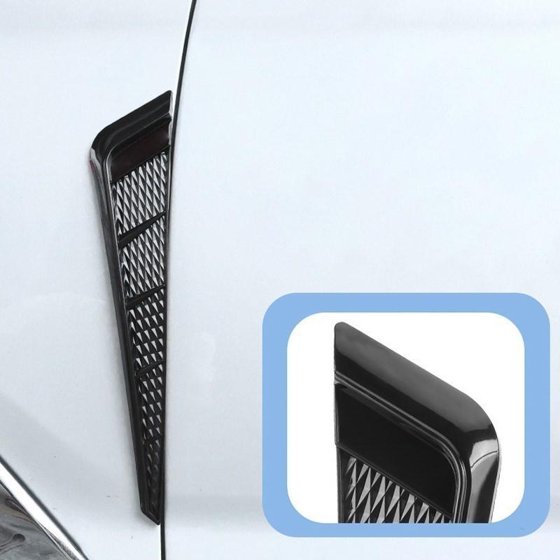 ZFAL7 2pc Car Side Fender Spoiler Side Gills Air Vent Decal Side Wing Sticker For BMW E36 E87 E61 3 5 7 Series E91 E30 E83 E46 E90 E39