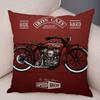 Colorful Motorcycle Cushion Cover Decor Vintage Style Bike Race  Pillowcase Soft Plush Pillow Case for Sofa Home Car 45x45cm