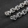 Stainless Steel Men Punk Skull Chain Bracelet Gothic Style Ancient Skull Charm Jewelry