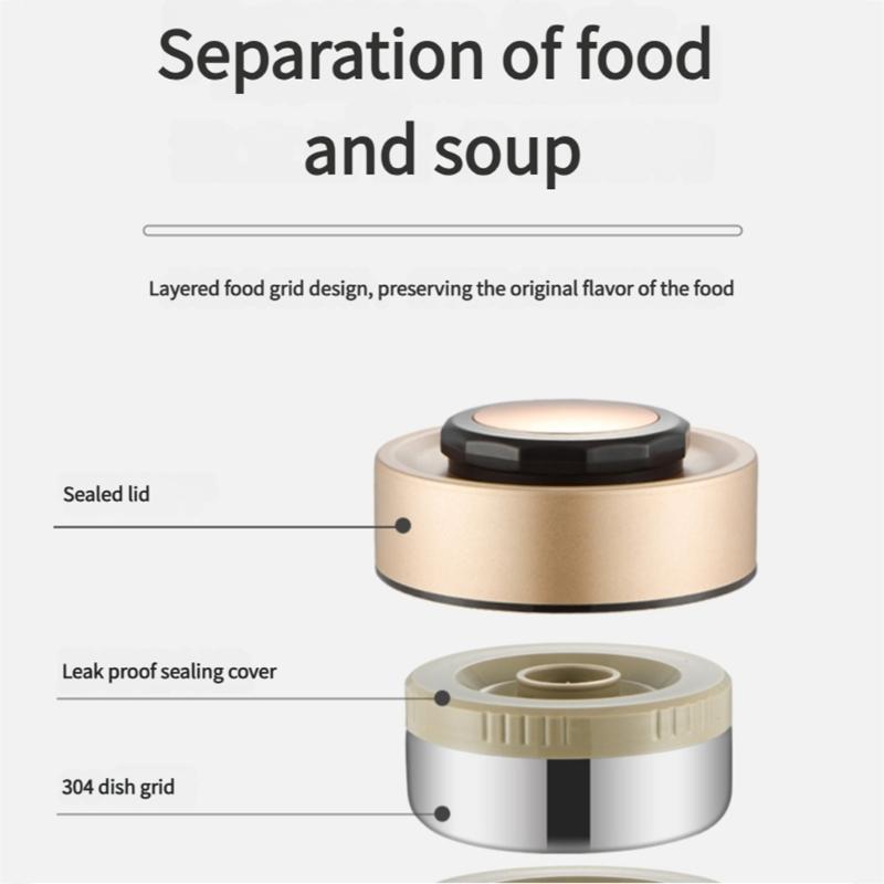Thermal Insulated Wide Mouthes Soup Jar 3 Layer Stackable Bentos Box Leak Proof 12H Heat Retention Lunch Container