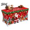 Reusable Table Cover Rectangular Protector 6FT 8FT Cover 4FT Christmas Stretch Gingerbread House Milk Silk