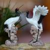 Mini Fairy Crane Figurine Cartoon Fairy Crane Desk Craft Crane Doll Toy  Bedroom