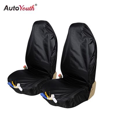 AUTOYOUTH Capa Impermeável para Banco de Carro 2 Peças Protetor de Banco Dianteiro com Bolsa Organizadora Interior Universal para Carro