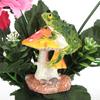 Cute Animal Mushrooms Lawn Decorations Gardens Courtyard Ornaments(Red)