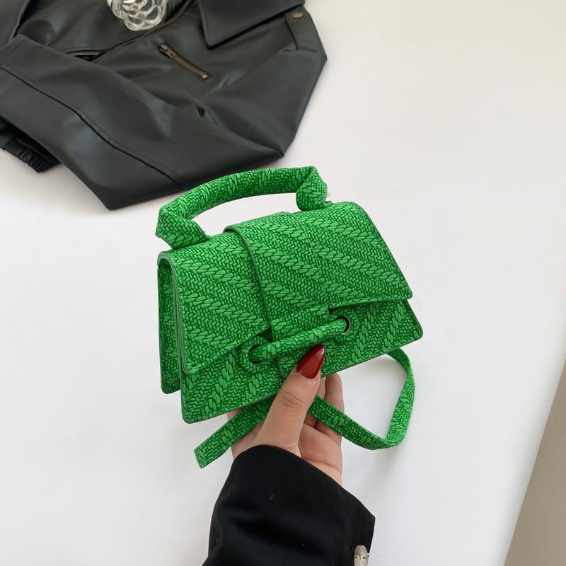 Trendy Minimalist Chic Small Square Bag Stylish Pu Shoulder Tote For Spring Fashion