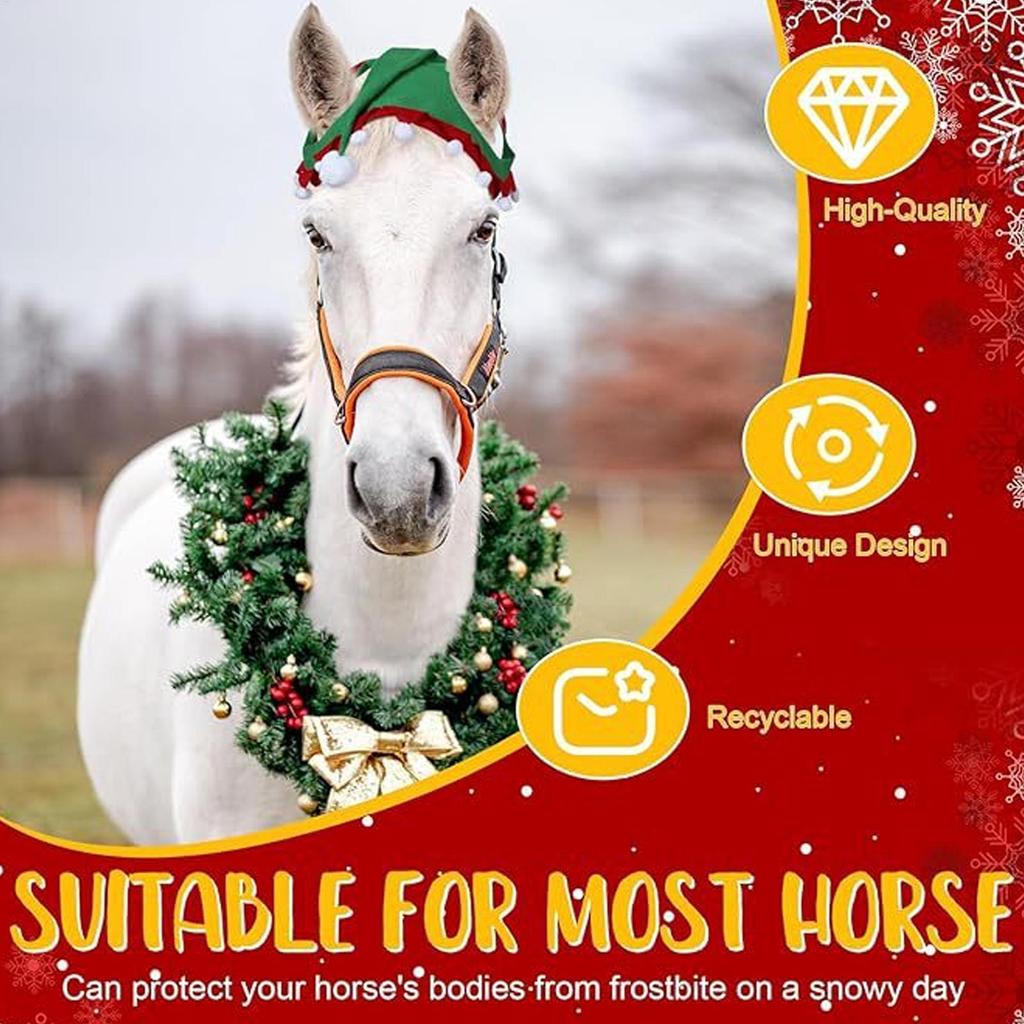 Christmas Horse Hat Animal Christmas Costume Horse Caps Cute Party Supplies Little E lf Xmas Horse Hat Christmas Costume Decor