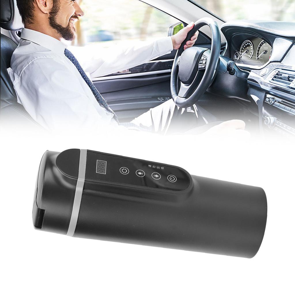 Electric Heated Bottle Temperature Control Stainless Steel Smart Heating Car Cup 500ml