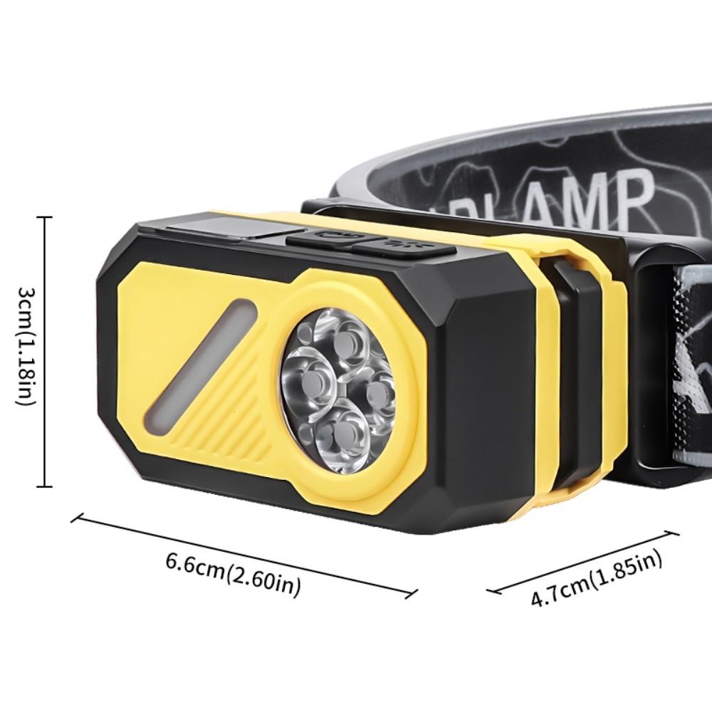 Far Lanternă Luminos LED Super Luminos Reîncărcabil Lumină RGB Impermeabil Senzor de Mișcare Exterior Camping Alergare Drumeție Pescuit