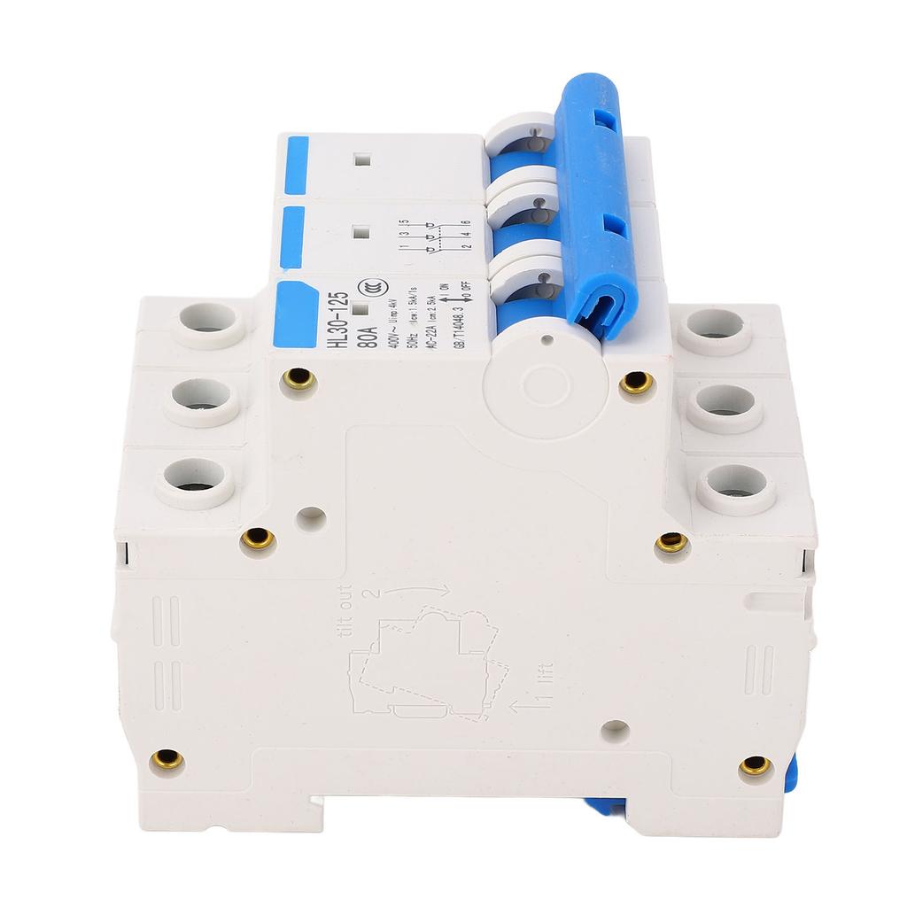 Disconnecting Switch Miniature Circuit Breaker PC Flame Retardant 3 Poles DIN Rail Mount Circuit Bre