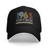 Vintage 1965 Birthday Retro 60th Sun Baseball Cap Summer Male Print Trucker Hat Sunscreen Retro Running Hippie Baseball Caps