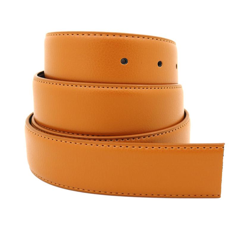 New Genuine Leather Belt For Men No Buckle Pin Buckle Belts For Luxury Designe Parts Repair And Replacement High Quality