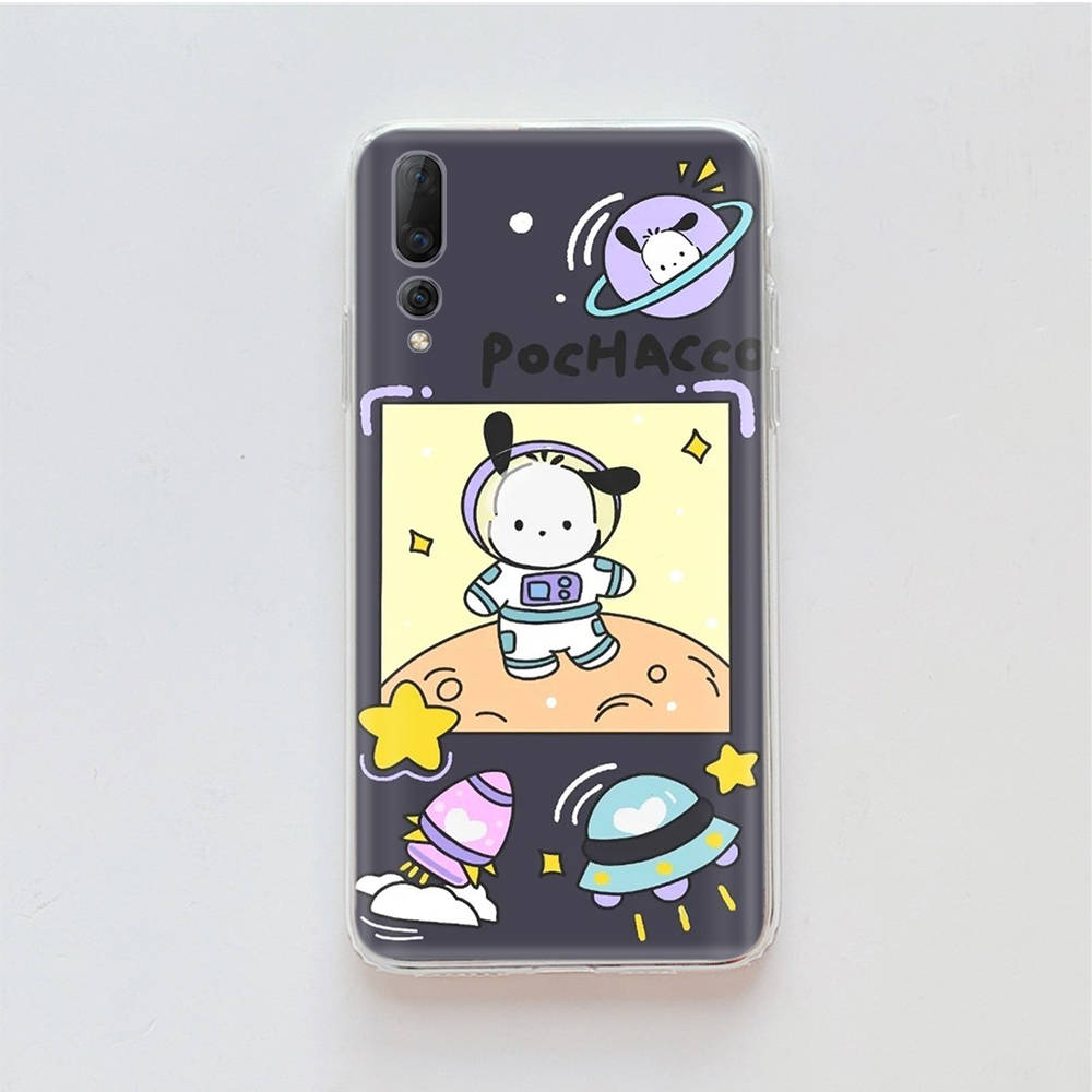 Transparent Case for Samsung A04 A14 A23 M33 M53 Realme 10 9 C35 C55 VIVO X80 Infinix Hot 30 Note 11 Tecno Spark 8P Pro L-18 Pochacco Dog