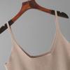 Women's Trendy Casual Wool Three-Piece Suit: Knitted Cardigan, Suspenders, and Wide-Leg Pants.
