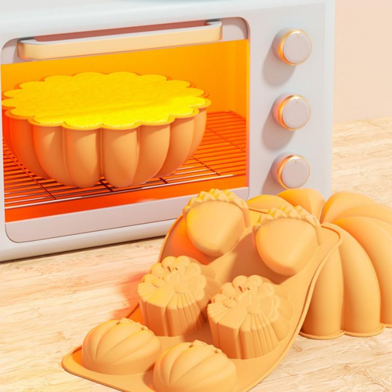 1pcThanksgiving Chocolate Mold Pumpkin Maple Leaf Squirrel Turkey Silicone Cake Cookie Jelly Ice Cube Mold Harvest Festival Part