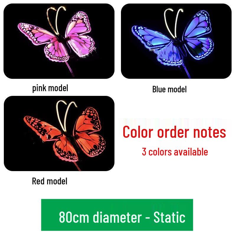 Dynamic Butterfly LED Decorative Lawn Lights for Parks and Scenic Areas