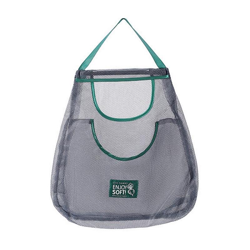 Reusable Fruit And Vegetable Hanging Bag, Onion, Ginger, Garlic Storage Mesh Bag, Portable Handheld Hollow Breathable Household Storage Bag