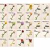 Twist Stick Handmade Felt Flower Bendable Wire Stem Flexible Iron Wire Artificial Floral Bouquet Artificial Single Stem Bouquet