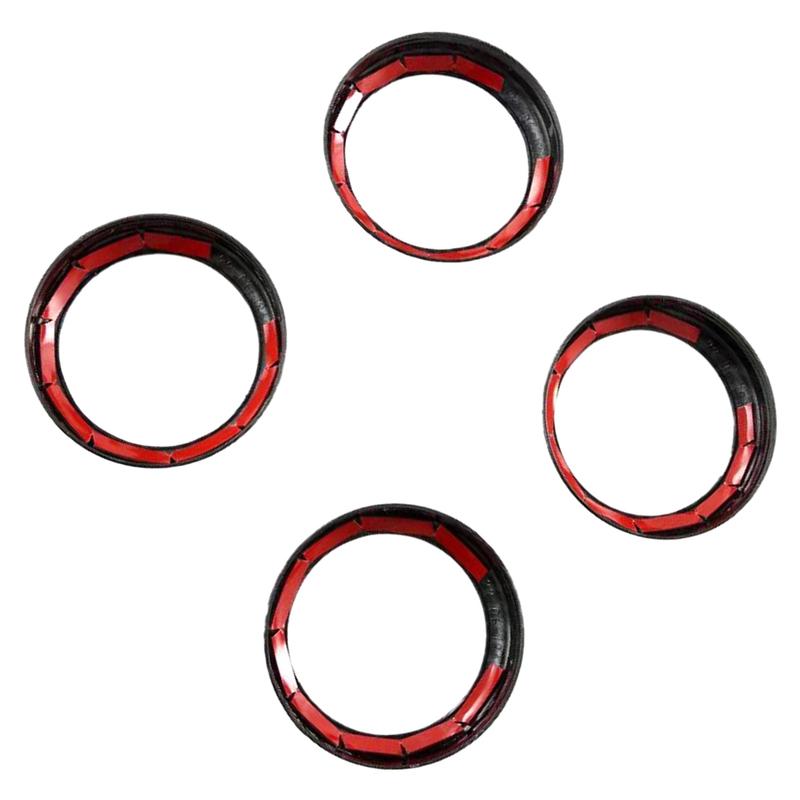 4Pcs Carbon Fiber Car Door Audio Speaker Cover Trim For BYD Atto 3 Yuan Plus   2024 Interior Moulding Accessories