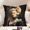 1pc Victorian Beauty Pillowcase. Soft and Comfortable Polyester Short Plush Fabric, Single-sided Pri