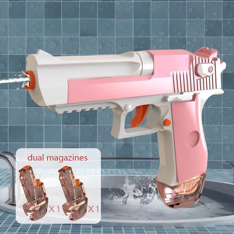 Kids Press Continuous Firing Water Gun, Linkage Rehearsal Summer Beach Water Play Game, Outdoor Fun Toy for Children Boys Girls