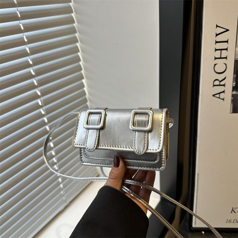 Mini Exquisite Solid Color Premium Texture Small Square Bag Summer New Popular Shoulder Messenger Bag Women's Bag