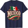 Mexico Flag Vintage Pride Heritage Mexican Culture Men Women T-Shirt