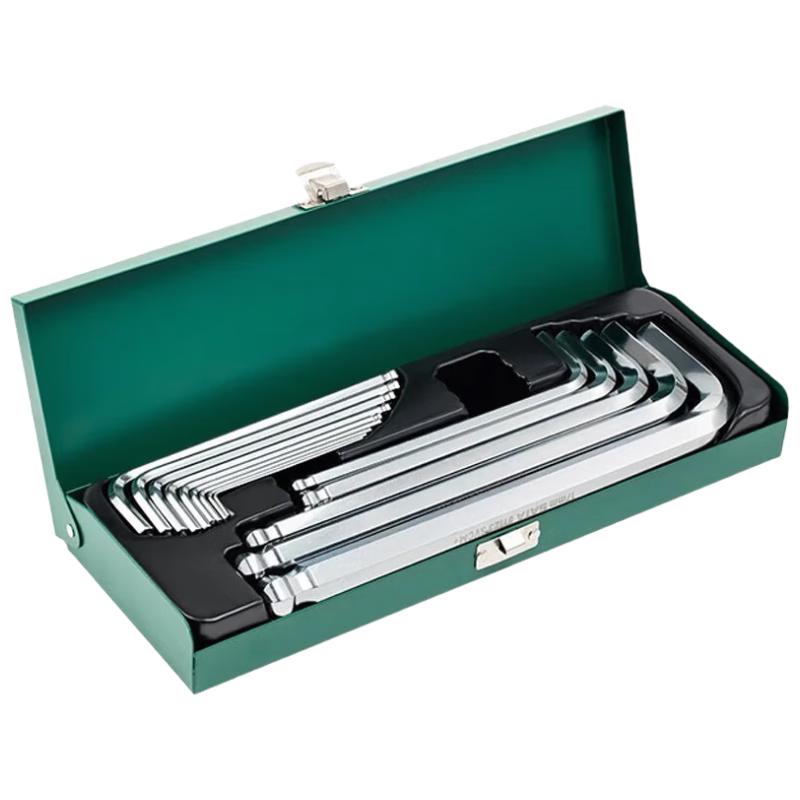 SATA Industrial Grade Ball Head Extra Long Hex Key Set