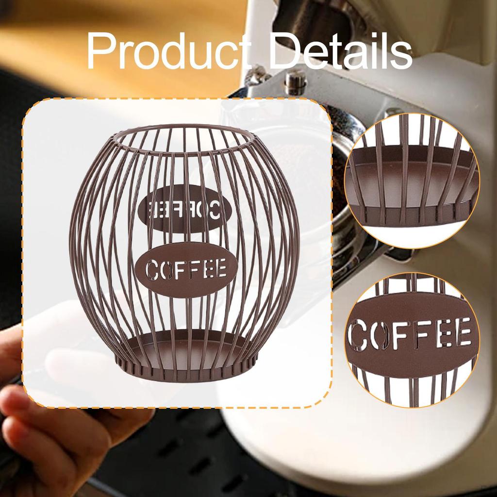Kaffeekapselhalter Korb Organizer Behälter Kapsel Dekorativeisen Geeignet für