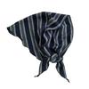 Spring and Autumn 100 Pure Cotton Retro Triangle Scarf Women's Color Matching Stripe Literary Neck Protection Warm Scarf Scarf Scarf