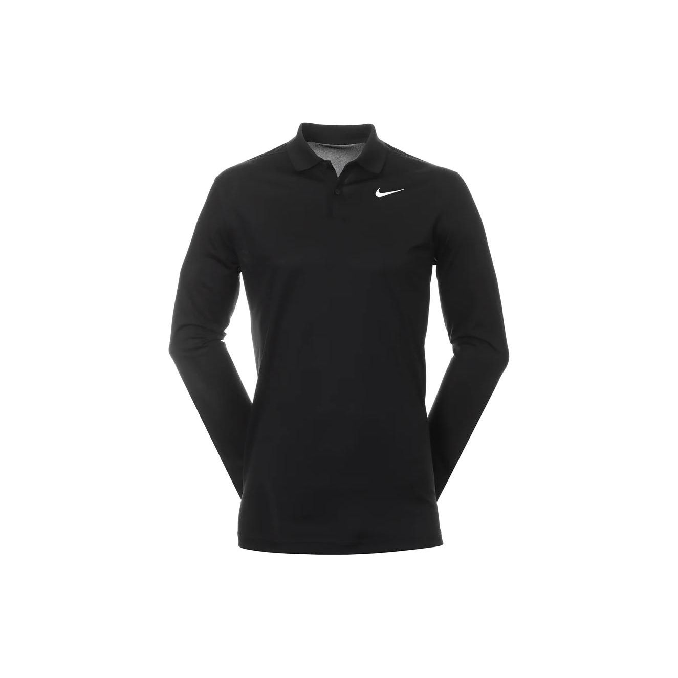 

Nike Logo Long Sleeve Polo Shirt Men tops Black DN2344-010 XXL