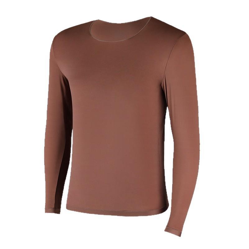 Men's Autumn/Winter Hyaluronic Acid Anti-Static Anti-Wrinkle Base Layer Set: Warm, Comfortable Long Sleeve Top & Bottom.