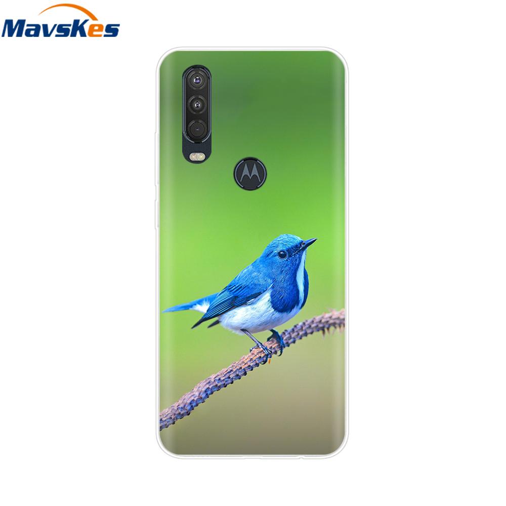 

Для Moto One Action Чохол М який ТПУ Силіконовий Задній Чохол Для Motorola Moto One Vision OneAction Чохол для Телефона Захисний Модний Coque Moto One Action