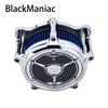 RSD Clarity Air Cleaner Intake Filter Chrome For Harley Sportster Iron 883 1200 Dyna Softail FXSTC Fat Bob Touring FLHT FLHTC