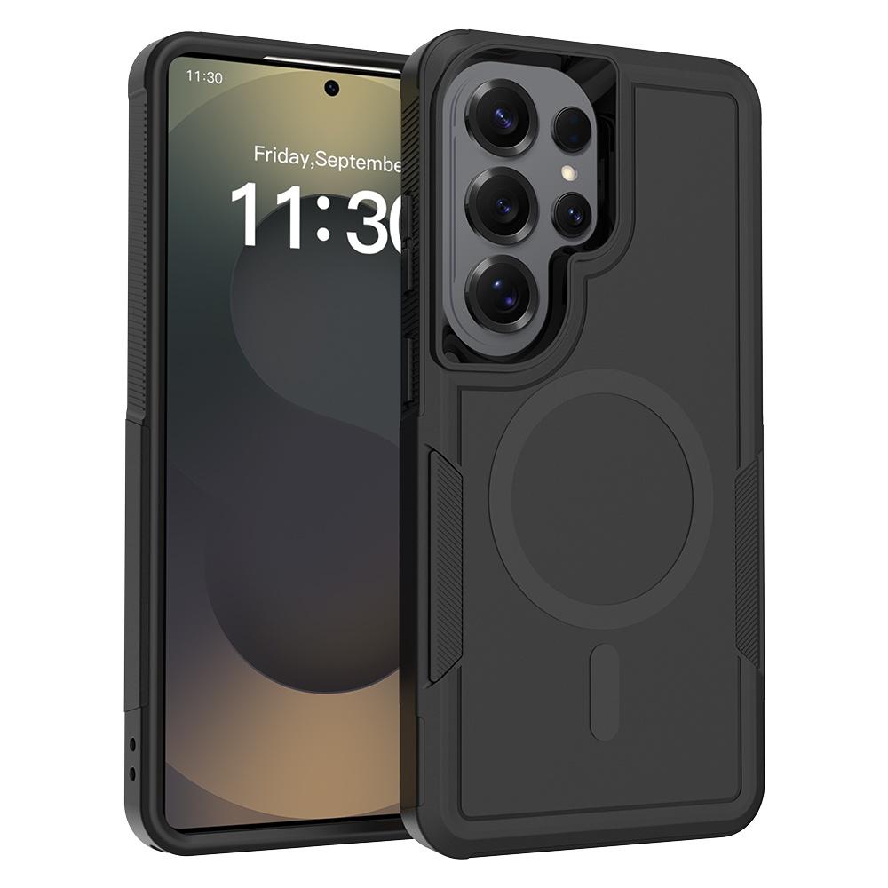 Thickened Rugged Armour Magnetic Wireless Charge Case For For Samsung S26 Ultra S25 FE S24 Plus A56 A36 A26 A16 A06 Shockproof Cover