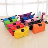 Women's Folding Dumpling Bun Candy Colored Cosmetics Storage Makeup Bag Multi Functional Travel Portable Handheld Women's Bag
