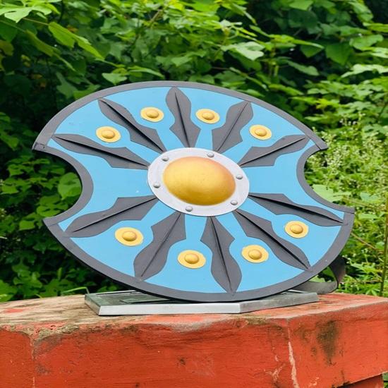 Troy Wooden Shield  Greek Warrior Shield Ancient Bronze Battle Shield  Spartan Shield Prop  Cosplay Wall Decor Wooden Wall Decor