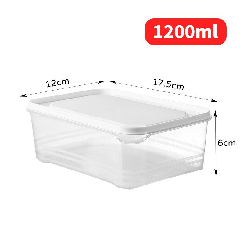 1pc Fridge Storage Box Organizer Fresh Keeping Fridge Freezer Meat Vegetables Fruits Sealed Box Container Heatable