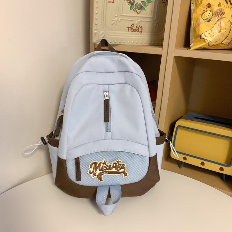 Japanese college students casual backpack girl college style retro backpack women's light junior high school student schoolbag