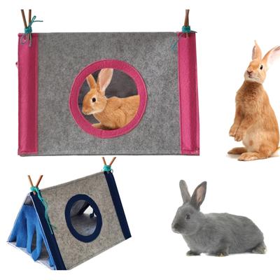 Gömställe för smådjurstält Hus Husdjursbo Sängskydd med cirkulärt fönster för hamsterråtta igelkott