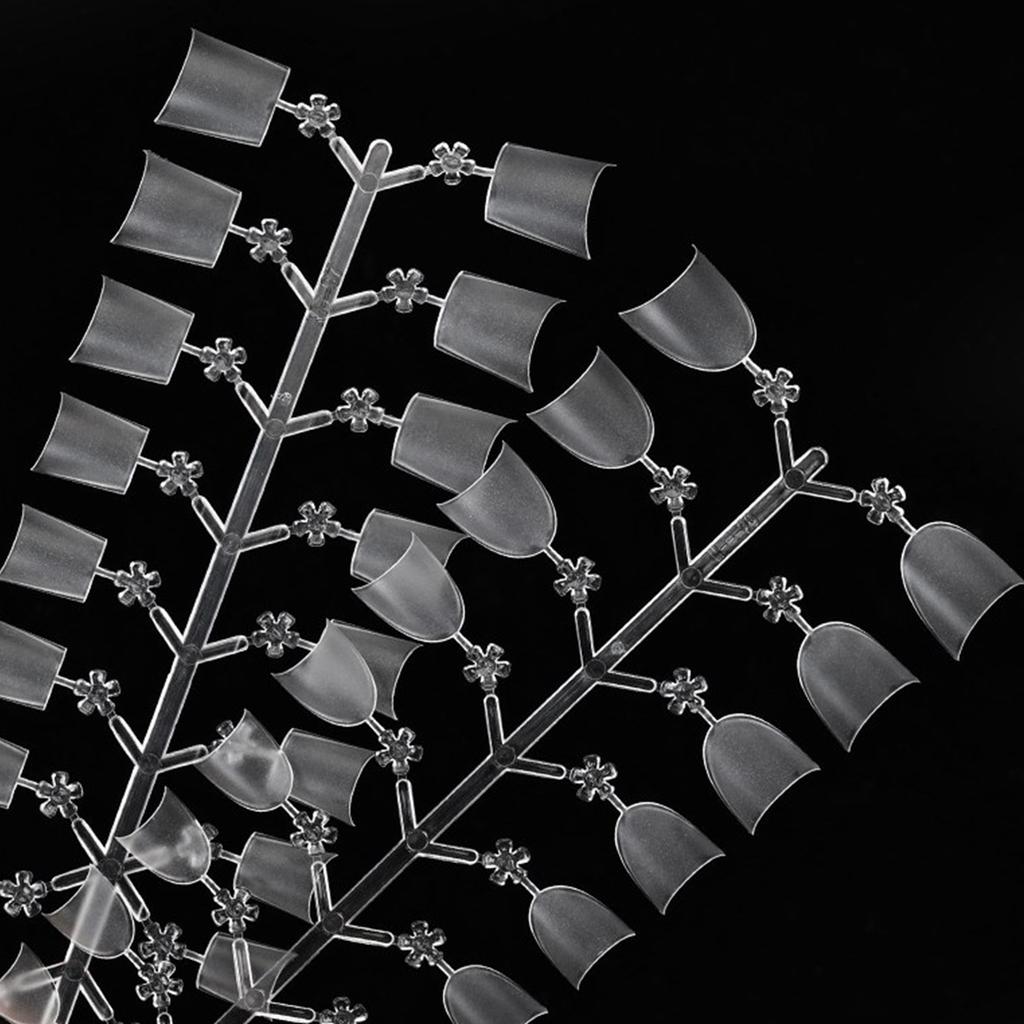 240 Pcs Oval Short False Nail Art Tips Set Half Cover French Resin Fake Nail Tips Finger Stickers Nail Extension Tips