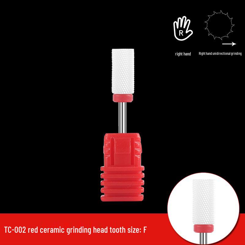 Single Bullet-Shaped Ceramic Nail Grinding Head 2.35
