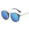 Fashion Round Frame Sunglasses Eyeglasses For Men Women With UV400 Shielding And Outdoor Motorcycling Driving Eyewear