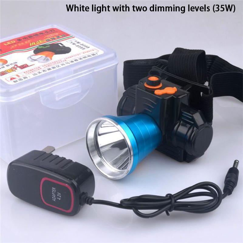 Wysokomocna wodoodporna latarka czołowa LED o dalekim zasięgu, ładowana przez USB, odpowiednia do biwakowania na świeżym powietrzu i noszenia