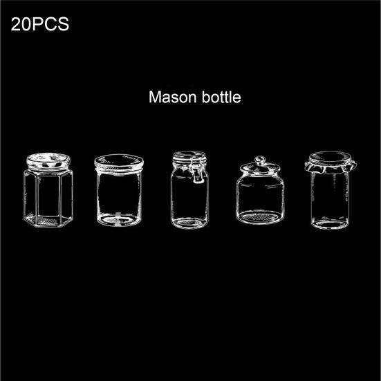 Transparent Dried Flower Bookmarks DIY Pressed Flowers Bookmark Making Kit Clear Wishing Bottle