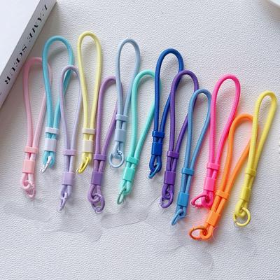 Adjustable Mobile Phone Wrist Lanyard - Self-locking Anti-drop Short Woven Strap, Perfect for Securely Holding Devices or Water Bottles.