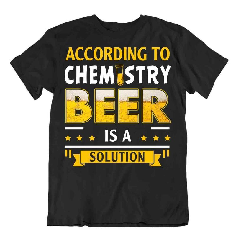 

Chemistry Beer Solution T SHIRT Realist Beer Glass TEE Drinking Party Bar SHIRT S разноцветный