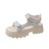 Platform Casual Sandals Women's Spring and Summer 2024 New Shit-stepping Soft-soled Velcro Sports Beach Sandals