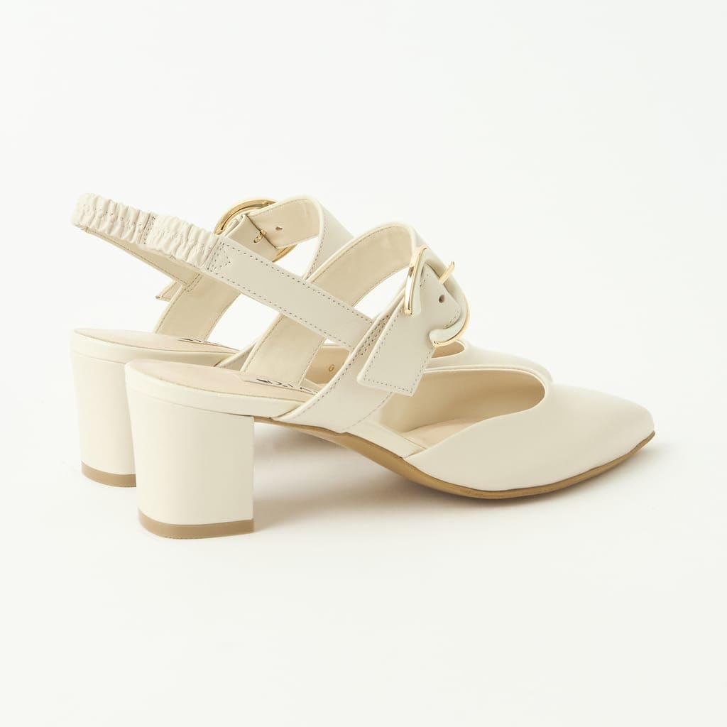 Open Pumps Made In Japan White Ivory 185465400013 [Diana] 24.5cm