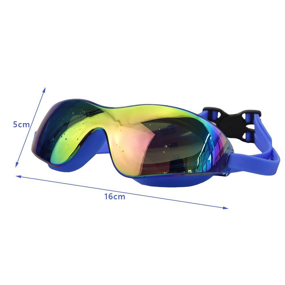 Fashion Swimming Goggles, Adjustable Buckle Anti-fog Transparent Lens Lens, Male Men and Women